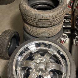 Chrome Rims 265/35/r22