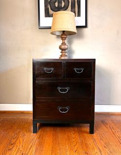Solid wood nightstand