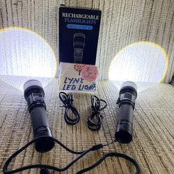 Flashlight Rechargeable 2pack