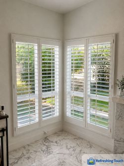 Plantation Shutters Hardwood, Poly, Interior, Custom, Installed 909‑681‑7003