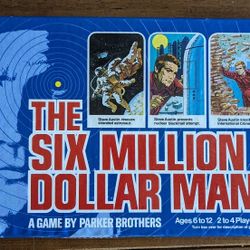 Vintage 1975 Six Million Dollar Man Board Game - Complete