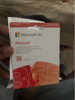 Microsoft 365 personal 1 year subscription
