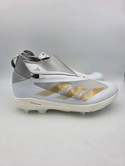 Adidas Adizero Impact+ TPU White Gold Baseball Cleats IF8493 Men's Size 13