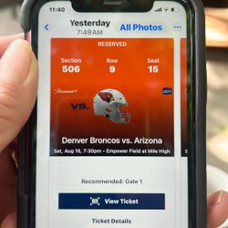 Bronco Arizona tickets