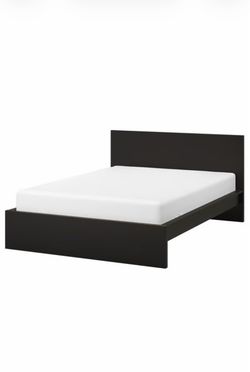Queen Bed Frame (IKEA Malm Frame in Black)