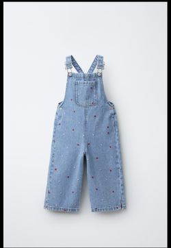 Heart Embedded Overalls