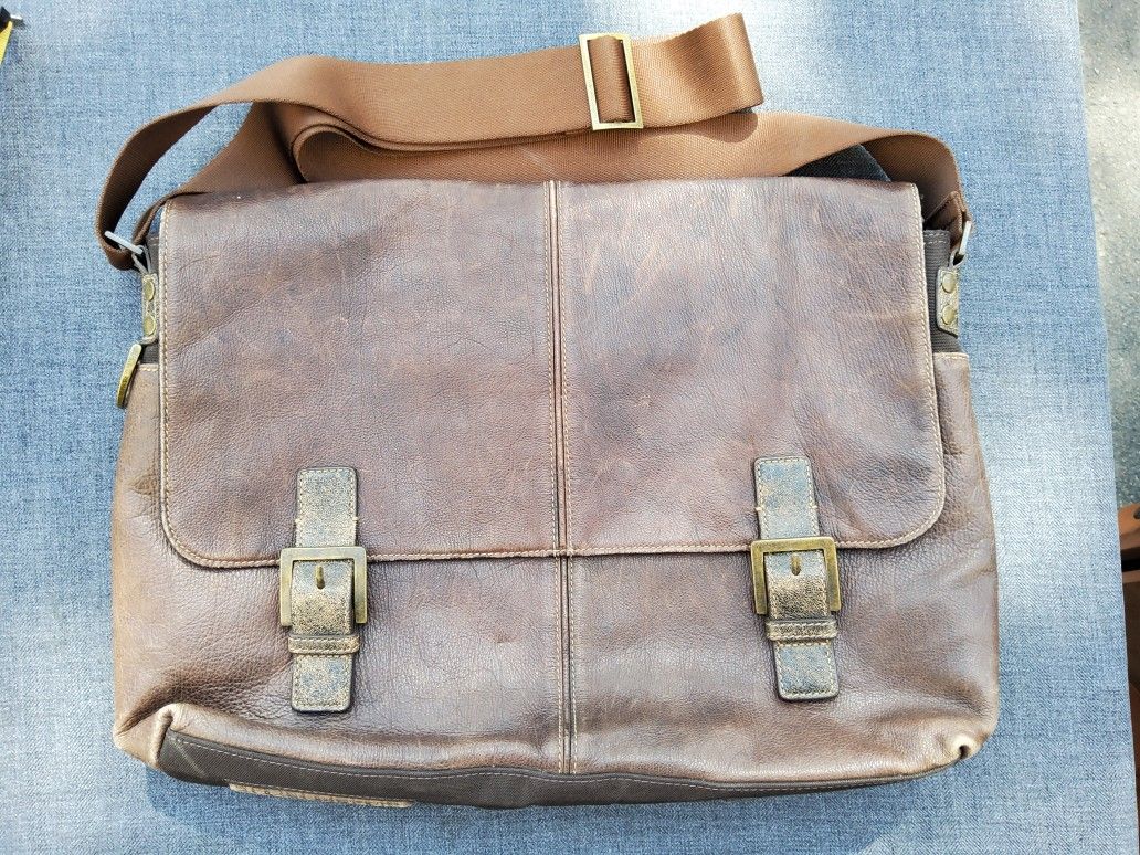 Leather Messenger Bag