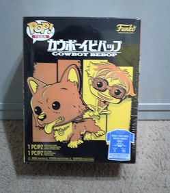 Funko Pop Tee: Cowboy Bepop Shirt And Ein Figure