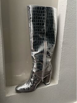 Boots size  8 silver and 8.5 bling boots