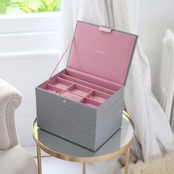 Stackers Jewelry Organize With Velvet Interior / Organizador De Joyerias 