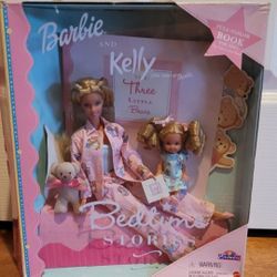 NEW Mattel Barbie and Kelly Bedtime Stories 29426 Toys R Us Exclusive 2000