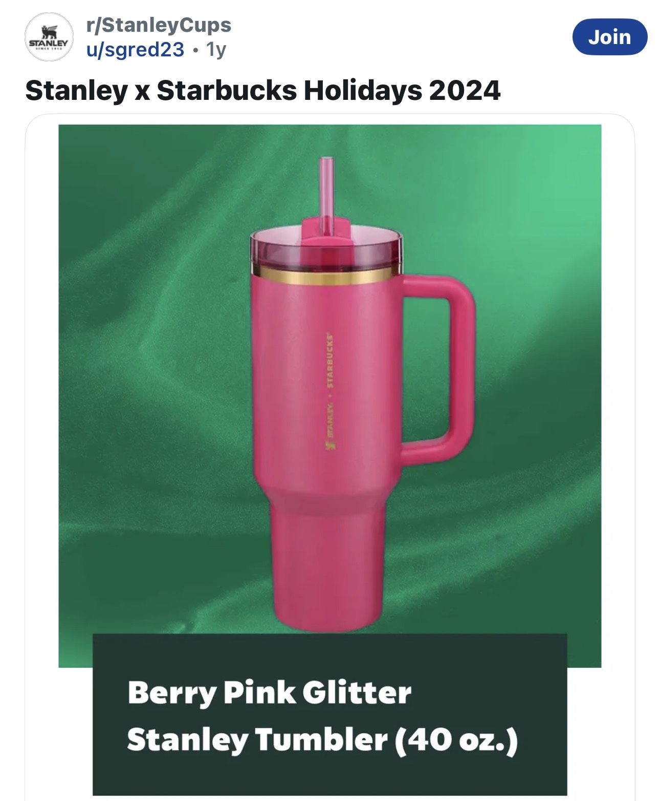Starbucks Stanley 40oz