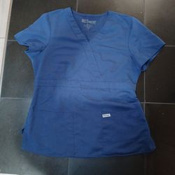 Scrub Top Ladies M (Blue) (Grey's Anatomy)