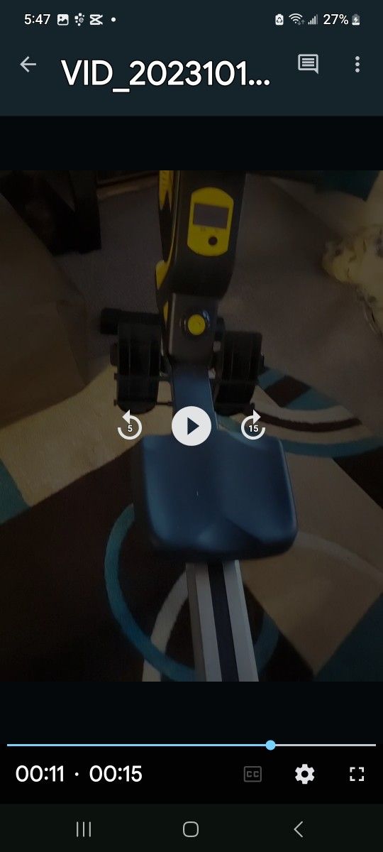 Heavy Duty Mirax Foldable Row Exercise Machine