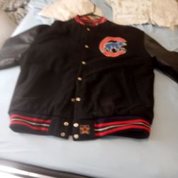 Chicago Cubs Reversible Jacket Leather And Suede
