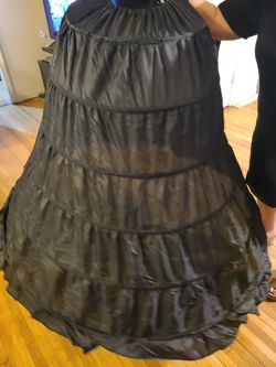 Women Crinoline Petticoat A-line 6 Hoop Skirt Slips