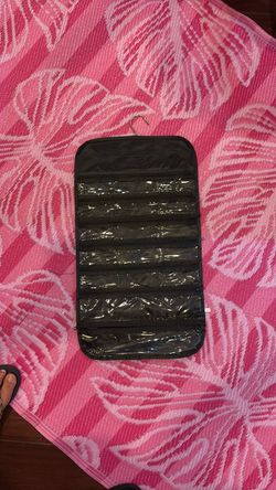 Hanging Jewelry Organizer with Clear Pockets