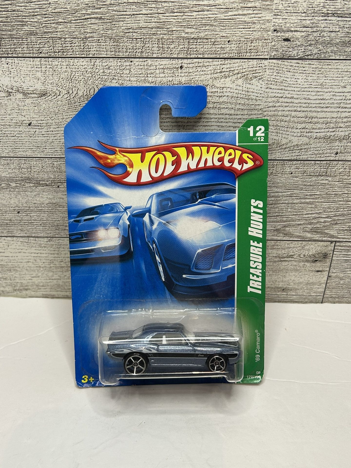 Vintage Hot Wheels Light Blue ‘1969 Camaro / Treasures Hunts • Die Cast Metal • Made in Malaysia