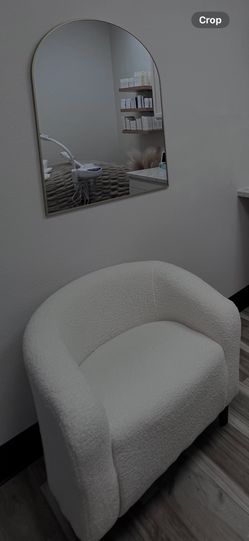 Accent Sherpa Chair Ivory