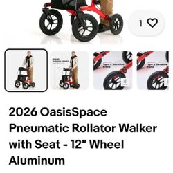 Upright 4 Wheel Walker