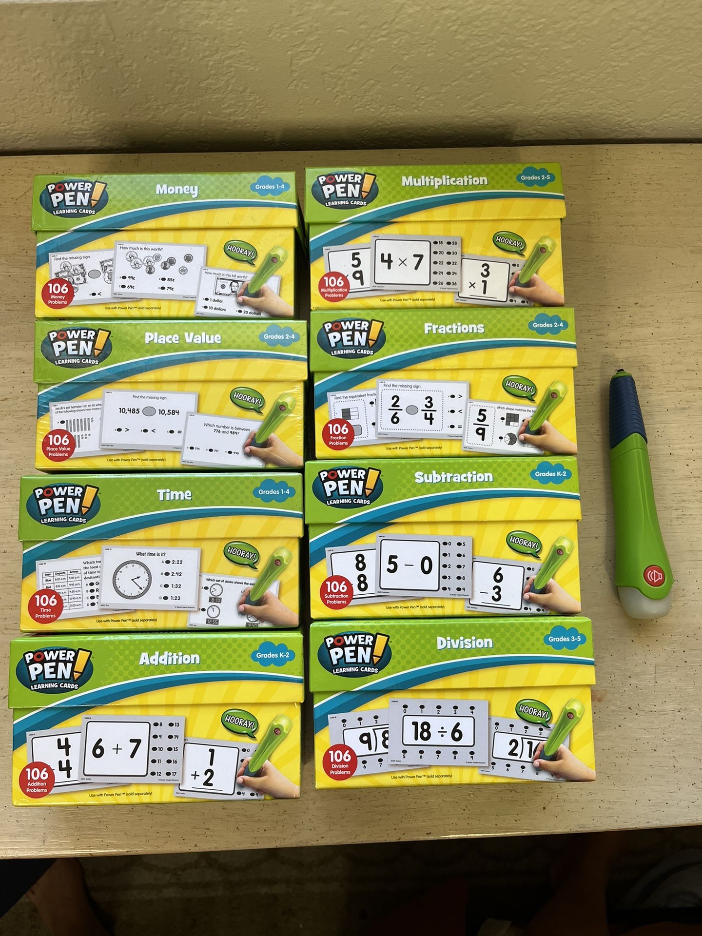 Power Pen Learning cards Math facts Lakeshore