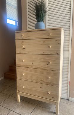 IKEA Tarva 5 Drawers Dresser Pine Wood