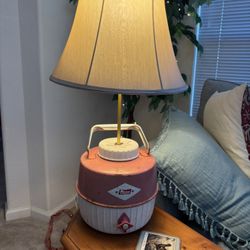 Repurposed Coleman Water Jug / Lamp  