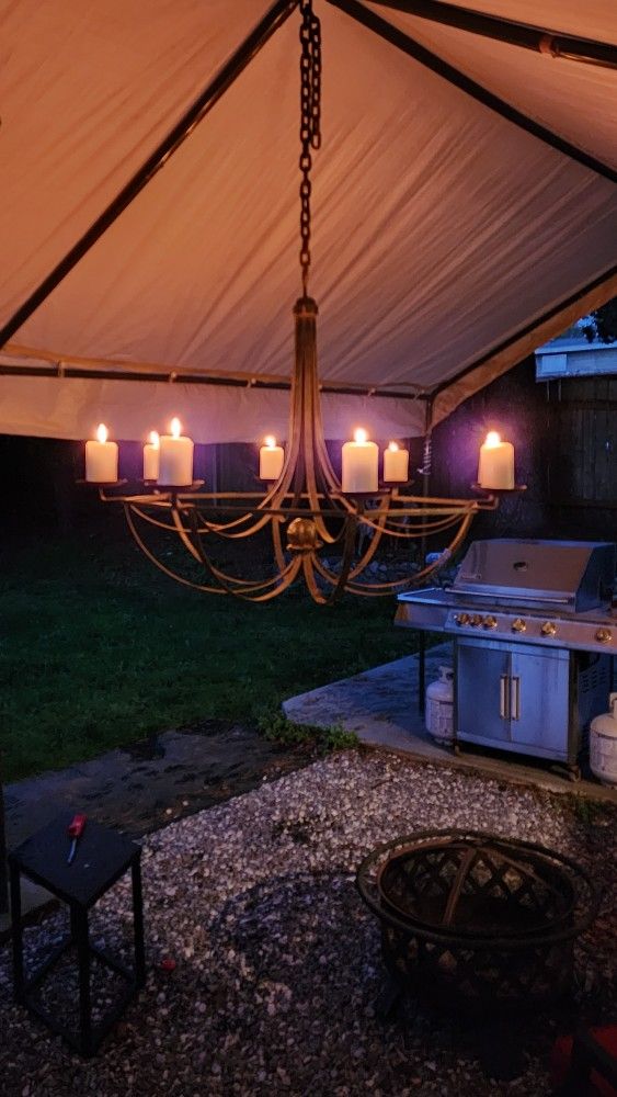 Outdoor Candle Chandelier