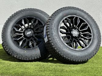 2025 20” Dodge Ram 2500 Wheels 8x165 Rims 275/65R20 A/T Tires Ram 3500 8x6.5 Chevy GMC