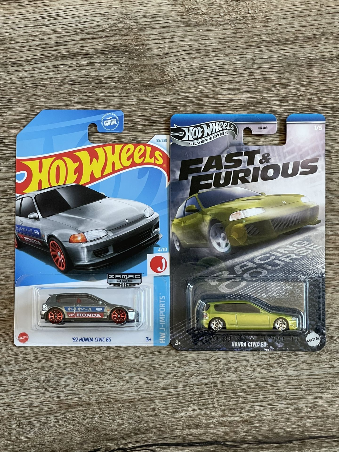 Hot wheels Honda Civic Lot Of 2