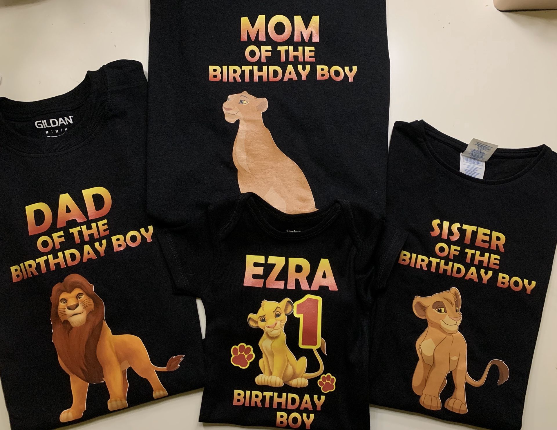 Custom Lion King Birthday Shirts