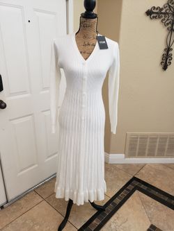 Cream Sweater Dress