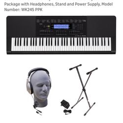 🎹 Casio WK-245 PPK 76-Key Premium Keyboard – Excellent Condition + Bonus Items!