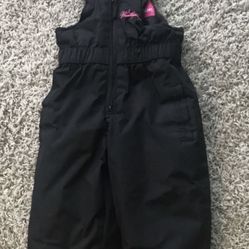 Weatherproof Snow Bibs - Girls Size 12 Months