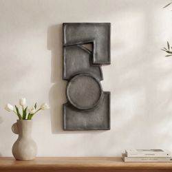 Teo Charcoal Wall Sculpture