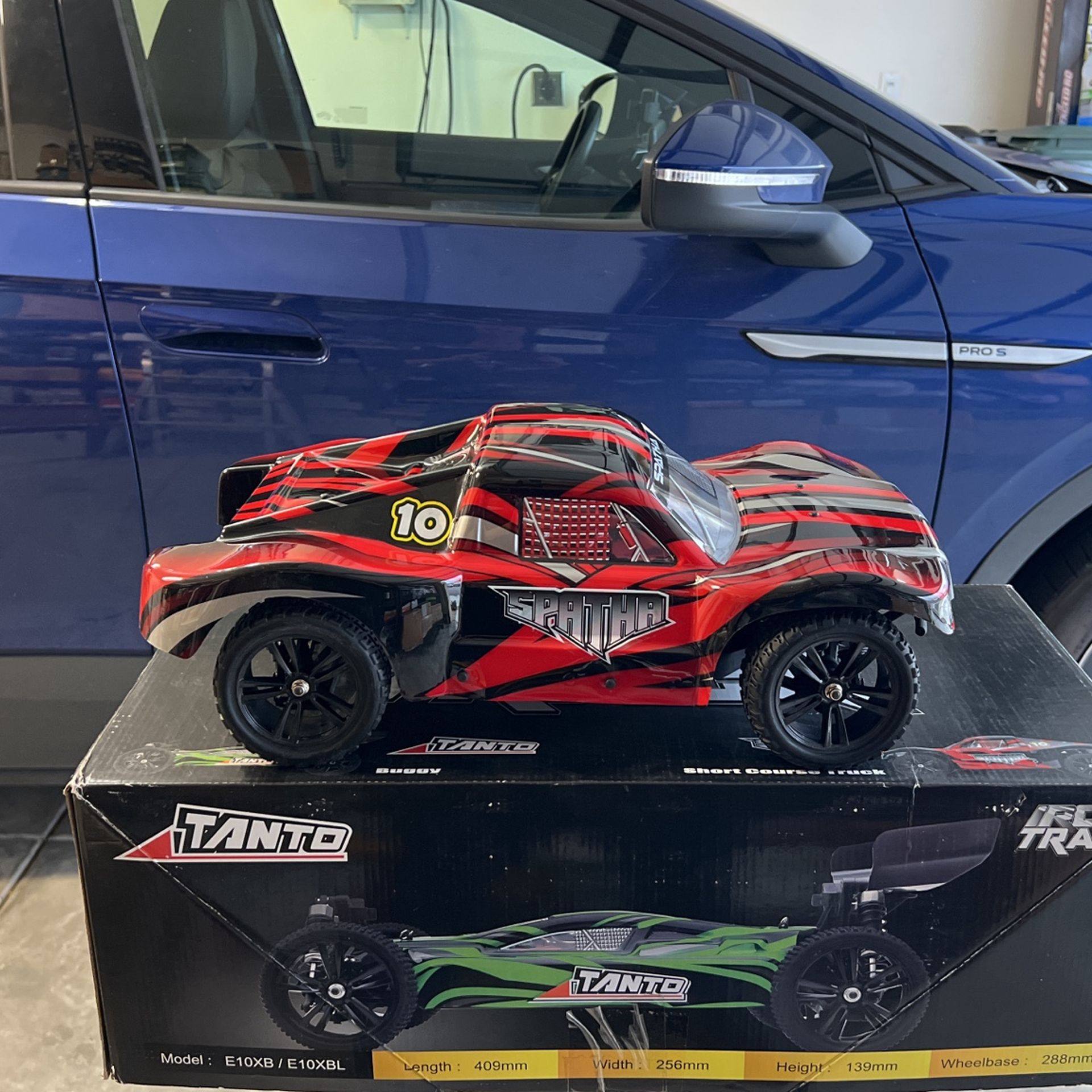 Iron Track Spatha 1:10 Scale 4WD Brushless Short Course Truck Ready to Run (Red) RC Remote Control Radio Car