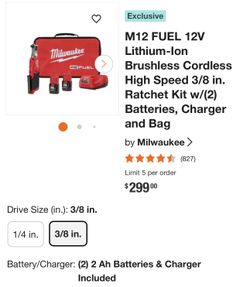 Milwaukee High speed ratchet