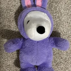 Charlie Brown Snoopy CVS Purple Easter Bunny Plush