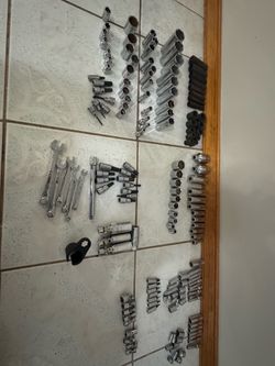 S K  tools  3/8 & 1/4 drive sockets mm, standard