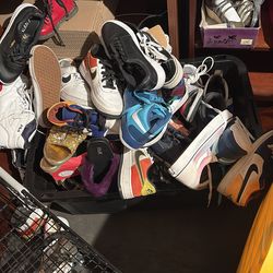 Large Bin of Shoes – Nike, Vans, Fila + More (Reseller Lot)