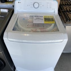 Lg 4.3 Cu Top Load Washer In White 