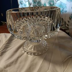 Medium Crystal Bowl , Candy Dish 