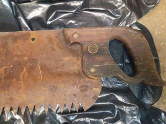 Antique Disston and sons phila medallion tree saws (2 of them)