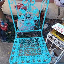 Iron Folding Patio Chair