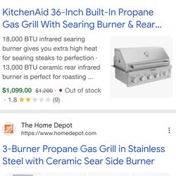 KitchenAid propane grill
