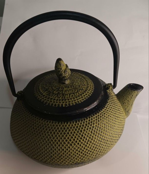 Vintage Japanese Cast Iron Teapot/Kettle/Jug Arare 7" Long In VG Condition