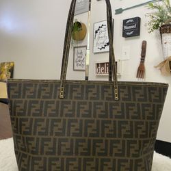 Fendi Roll Tote Zucca Coated Canvas Medium