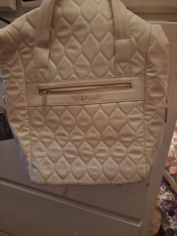 New all white purse bag