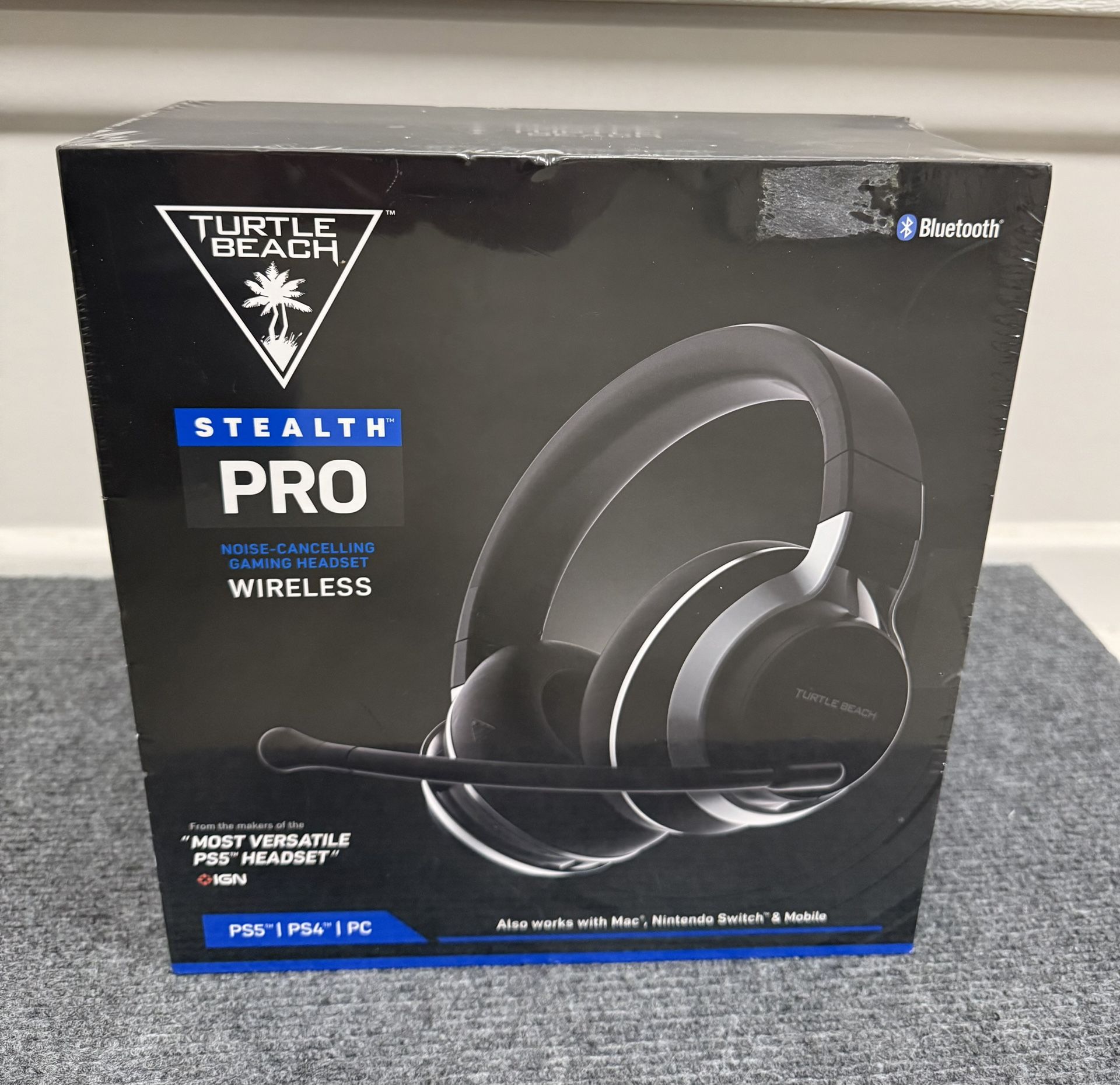 Turtle Beach Stealth Pro Wireless Gaming Headset – Ultimate Sound for PS5 & PS4! Brand New!