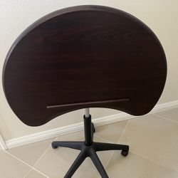 Adjustable Rolling Laptop Desk / Mobile Laptop Workstation with Tilt Top
